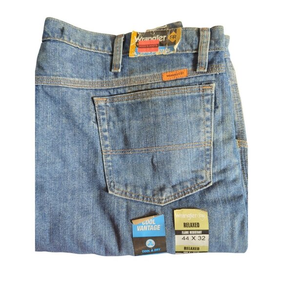 NEW Lot of 3 Mens Wrangler FR Jeans 44x32 Relaxed & 13 Original FR13MWZ Workwear - Picture 2 of 5